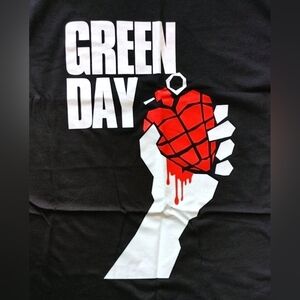 Y2K 2000s Green Day Rock Band Large Print AAA Alstyle T-Shirt Size (L)